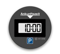 Park Lite | Parkscheibe elektrisch mit Zulassung vom Kraftfahrt-Bundesamt | Parkuhr Auto mit automatischer Aktivierung I Digitale Parkscheibe geeignet für alle Automarken I Runde Parkuhr, schwarz