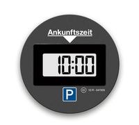 Park Lite | Parkscheibe elektrisch mit Zulassung vom Kraftfahrt-Bundesamt | Parkuhr Auto mit automatischer Aktivierung I Digitale Parkscheibe geeignet für alle Automarken I Runde Parkuhr, schwarz
