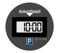 Park Lite | Parkscheibe elektrisch mit Zulassung vom Kraftfahrt-Bundesamt | Parkuhr Auto mit automatischer Aktivierung I Digitale Parkscheibe geeignet für alle Automarken I Runde Parkuhr, schwarz