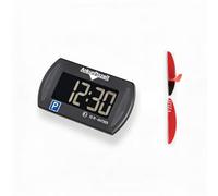 Needit Park Mini Digitale Parkscheibe, im Set mit 2 Klebepads & Reinigungstuch | automatische elektronische Parkuhr mit Zulassung vom Kraftfahrt-Bundesamt