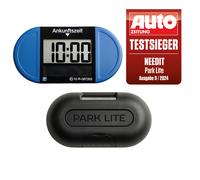 Park Lite SOLAR I Parkscheibe elektrisch mit Zulassung vom Kraftfahrt-Bundesamt I Solarbetrieben I Parkuhr Auto mit automatischer Aktivierung I Digitale Parkscheibe für alle Automarken I Parkuhr blau