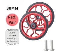 NEIQIUWING 80-mm-Faltrad aus CNC-gefrästem Aluminium für Brompton und 3Sixty Falträder - Ersatzteile