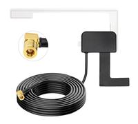 Nelawya Autoantenne DAB+ Autoradio Antenne mit SMB-Stecker | Aktive Scheibenantenne mie 3m Kabel für DAB+ Autoradio | Kompatibel mit Pioneer, Blaupunkt, Alpine, JVC, Clarion