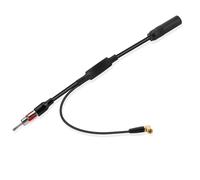Nelawya DAB+/FM Antennen-Splitter-Adapterkabel | DIN Buchse zu DIN & SMB-Steckeranschluss | Kompatibel mit Pioneer, Sony, Alpine, TechniSat, Blaupunkt Autoradios