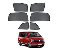 NERHWIVS Sonnenschutz für Seitenscheiben Auto Magnetisch Vorhang für Multivan T6 2016-2019 UV Schutz Fenster Sonnenblende Zubehör für Baby Kinder Haustiere Schwarz,6pcs- Side Window