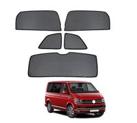 NERHWIVS Sonnenschutz für Seitenscheiben Auto Magnetisch Vorhang für Multivan T6 2016-2019 UV Schutz Fenster Sonnenblende Zubehör für Baby Kinder Haustiere Schwarz,5pcs