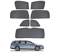 NERHWIVS Sonnenschutz für Seitenscheiben Auto Magnetisch Vorhang für Passat B6 Variant 2005-2010 UV Schutz Fenster Sonnenblende Zubehör für Baby Kinder Haustiere Schwarz,7pcs