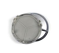 Neu 4 x 75mm für Mercedes-Benz Schwarz Chrom Nabendeckel Nabenkappen Radkappen