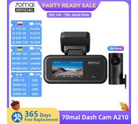 【Neu】70mai A210 Dashcam 1080P HDR Nachtsicht Unterstützung für Dual-Channel-Superkondensator Eingebautes GPS Wi-Fi6 24-Stunden-Parküberwachung