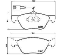 NEU - BREMBO P23077 Bremsbelagsatz, Scheibenbremse für ALFA ROMEO LANCIA