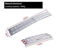 NEU Kimpex LR001 Verladrampe für Motorrad Quad ATV inkl. Gurt klappbar Alu