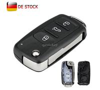 NEU Klapp Schlüssel 3 Tasten Gehäuse passend für VW T5 GOLF 6 Beetle Skoda Seat