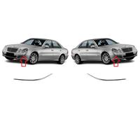 NEU Mercedes Benz E W211 06-09 Front Stoßstangenleiste Chrom Zierleisten Paar
