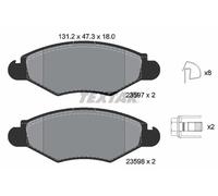 NEU - TEXTAR 2359703 Bremsbelagsatz, Scheibenbremse für CITROËN PEUGEOT