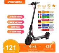 Neuer 2025 AOVOPRO TX01/ES80 31 km/h Elektroroller für Erwachsene, 350 W, 25/35 km Reichweite, 8,5 Zoll, Doppelbremse, zusammenklappbarer elektrischer Tretroller 7.8AH 25KM Range