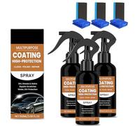 Nexa Turbo Shine, Turbo Shine Nexa Nano Repair & Protective Coating, Nexacar Scratch Remover, Upgrade 3 in 1 High Protection Quick Car Coating Spray, For Metal, Tools, Cars (3PCS)