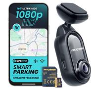 Nextbase® Piqo 1K Dashcam Auto Vorne | Parkmodus 24/7 Parküberwachung | 1080p 30fps Dash Cam | Sprachsteuerung | Auto Kamera 140 Grad Betrachtungswinkel mit Nachtsicht | Inklusive 32GB MicroSD Karte