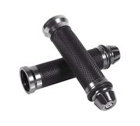 NFAHBAQA Motorrad Lenkergriffe für Honda Rebel 300 500 CMX Rebel300 Rebel500, 22mm Universal Motorrad Lenker Griffe, Antirutsch Gummi Griffe aus CNC Aluminium, Zubehör,Black