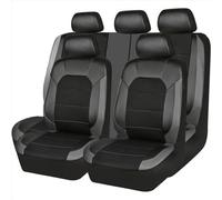 NgAnoh Auto Sitzbezüge Sets für Opel Mokka B/Mokka-e 2021-2023, Leder Sitzschoner Wasserdicht Bequem Schonbezüge Innenraum Zubehör,B/Black-Gray
