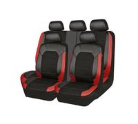 NgAnoh Auto Sitzbezüge Sets für Opel Mokka B/Mokka-e 2021-2023, Leder Sitzschoner Wasserdicht Bequem Schonbezüge Innenraum Zubehör,C/Black-RED