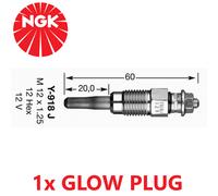 NGK 3704 Metall 12V 5.5A 0.9 Ohm Dieselmotor Glühkerze Y-918J
