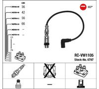 NGK Zündleitungssatz 6797 für VW Fox 1.4 & Seat Ibiza III 1.6