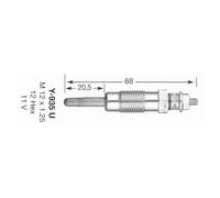 NGK Diesel Glühkerze 11,0V Schlüsselweite: 12 mmmm Gewindemaß:M12 x 1,25 Glühkerzenausführung:Metall-Glühkerze Kompatibel mit OPEL Movano Kastenwagen X70 Movano Bus X70, FIAT DUCATO Kasten 230L