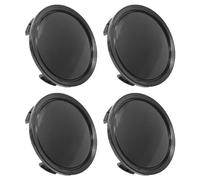 NHBETYS 4 Stück Nabendeckel Radkappen für 75mm Radnabenkappen Felgenkappen Radnabenabdeckung ABS Nabenkappen Felgendeckel Radnabendeckel Rad Center Cap Ersatzteile(Schwarz)