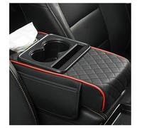 NHGTFOQ Auto Mittelarmlehne Kissen, für Seat Arona/Seat Ibiza 2018-2024 2026 Mittelarmlehne Bezug Erhöhung Getränkehalter Taschentuchbox Handytasche Leder Schutz,A