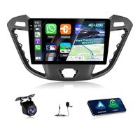 NHOPEEW 4+128G Android Autoradio für Ford Transit Custom 2013-2017 mit Wireless Carplay & Android Auto - 9-Zoll-Incell-Bildschirm, unterstützt WiFi, GPS, Lenkradsteuerung + Rückfahrkamera, Canbus