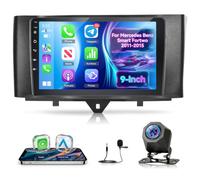 NHOPEEW Autoradio für Mercedes Benz Smart Fortwo 2011-2015 mit Online-Video | Drahtloser CarPlay und Android Auto-Unterstützung,Lenkradsteuerung, DSP, MirrorLink und Rückfahrkamera