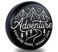 NIAEIAIE Adventure Awaits Wohnmobil-Ersatzreifenabdeckung für Wohnmobil, SUV, LKW, Reifen, Schutz, wetterfest, für Wohnmobilanhänger, universal, 35,6 cm, 38,1 cm, 40,6 cm, 43,2 cm
