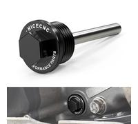 NICECNC Linker Ölfilter, magnetische Ölablassschraube, kompatibel mit 690 Duke/Enduro R/SMC/SMCR, Aluminium, Edelstahlstange, eingebauter Magnet, Siehe Passform, schwarz