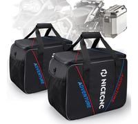 NICECNC Motorrad-Seitenkoffer-Innentasche Links Rechts, 46L Erweiterbarer Motorrad-Gepäckfutterbeutel mit Trittbrett, Compatible with BMW R1200GS R1250GS ADV LC 2004-2022 F850GS F750GS F700GS F800GS