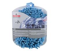 NIGRIN 71110 Waschhandschuh Mikrofaser mit Insektennetz (farblich sortiert), 17 x 22 cm, blau