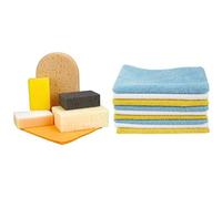 Nigrin 71414 Waschset 6-teilig & Amazon Basics Mikrofaser-Reinigungstücher, 24 Stück