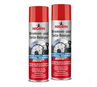 NIGRIN Bremsenreiniger, Motor-Teilereiniger, zur Entfettung von Bremsen-, Motor- und Maschinenteilen, 2er-Pack 500 ml Sprühdose