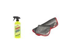 NIGRIN Bundle Power Insekten-Entferner gegen hartnäckige Insektenrückstände, 750 ml Mikrofaser-Trockentücher Duo Pack XL zur schlierenfreien und schonenden Trocknung von Felgen und Lack