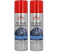 NIGRIN MoS2-HyBrid Schmiermittel mit Graphit, lange Wirkdauer, reduziert Reibungsverluste, 250 ml (Packung mit 2)