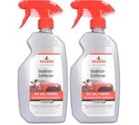 NIGRIN Performance Insekten-Entferner, entfernt selbstaktiv hartnäckige Insektenrückstände, mit Wirk-Indikator, 500 ml (Packung mit 2)