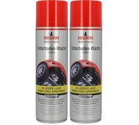 NIGRIN Performance Unterboden Wachs, Schutz von Fahrzeug-Unterböden und Karosserien, erhält Metall- oder Lackoptik im Bodenbereich, einfach und sauber verarbeitbar, 500 ml (Packung mit 2)