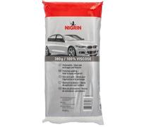 NIGRIN Polier-Watte, 100% Viskose, fusselfrei & saugfähig, ideal zum Auftragen & Polieren von Autolack, weiche, lackschonende Premium-Polierwatte, 380 g