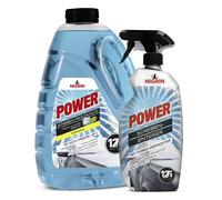NIGRIN Power Scheibenfrostschutz Set, Scheibenfrostschutz 3 Liter bis -25 + Power Icebreaker 0,75 Liter bis -55°