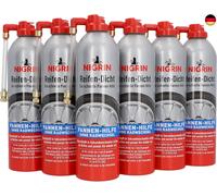NIGRIN Reifendicht, 6 x 500 ml, sofortige Pannenhilfe, Reifendichtmittel