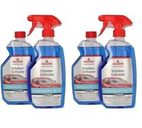 NIGRIN Scheiben-Entfroster Sprühflasche 1x500ml + 1x500ml Nachfüllflasche, Scheiben-Enteiser-Spray, Pumpzerstäuber, wirksam bis -55° C, verhindert Wiedervereisung (Packung mit 2)