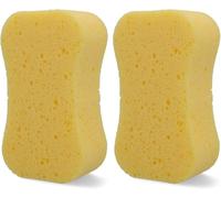 NIGRIN Schwamm Supersoft Knochenform Autowaschschwamm Fahrzeugpflege 2 Stück