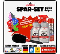 NIGRIN SPARSET Reifen + Felgen + Reinigungsbürste + Wunderbaum