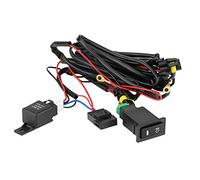 Nikou Nebelscheinwerfer Nachrüsten, Nebelscheinwerfer Schalter Kabelsatz, 12V Universal Auto LED Nebelscheinwerfer, Ein/Aus-Schalter Kabelbaum Rear Fog Light kit Automodifikation