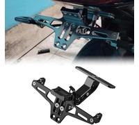 NINQ Kennzeichenhalter Motorrad für Honda ADV 350 ADV350 ADV 150 ADV150, Verstellbarer Aluminum Universal Motorrad Kennzeichenhalterung Zubehör,C-Black