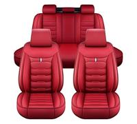 NISMIA Auto Sitzbezüge für Benz C-Class AMG w205 Limousine 2015-2019, Leder Autositzbezüge Sets, 5 Sitzer Schonbezüge Sitzschoner Vorne Hinten Wasserdicht Sitzauflage Accessories(F(Red))